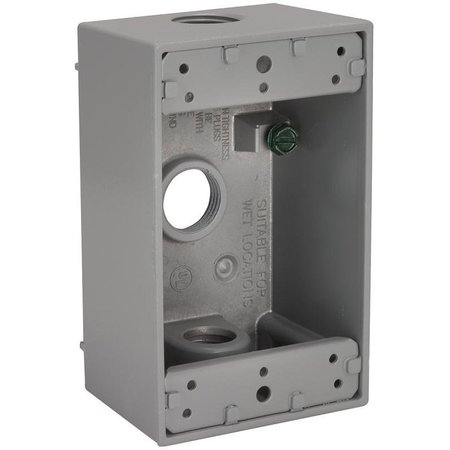 BELL Electrical Box, Outlet Box, 1 Gangs, Aluminum 5320-0